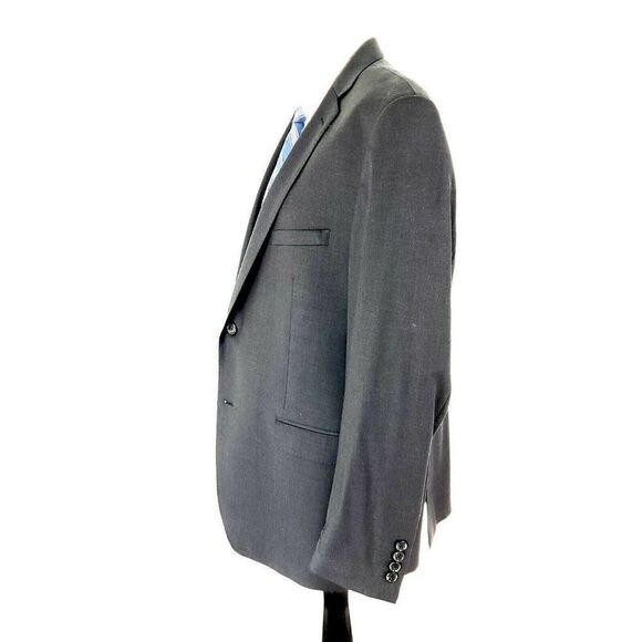 Joseph Abboud Wool 2 Button Blazer 46R Gray Slim Fit 48R‎ - Picture 4 of 10